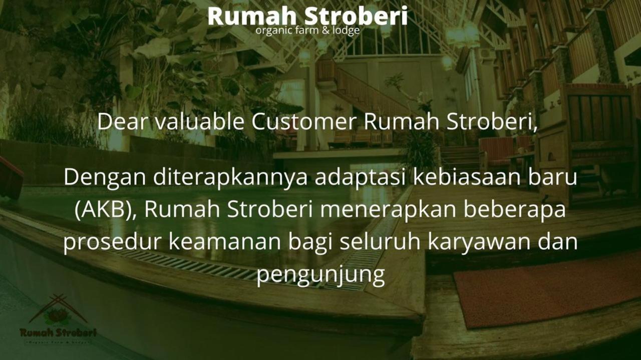 Rumah Stroberi Organic Farm & Family Lodge Lembang Exteriör bild